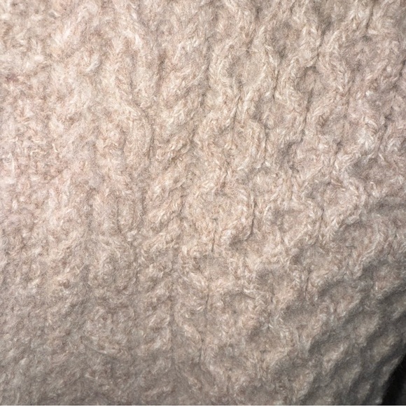 Aran Crafts Merino Wool Irish Cable Knit Cardigan Sweater Cream Women L - Picture 9 of 9